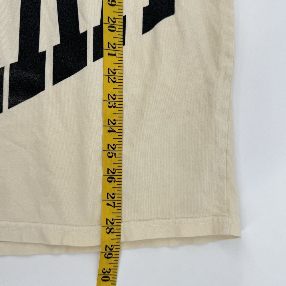 INAKA Medium Graphic T Shirt Cream Streetwear Athletic Logo Tee Unisex Fitness - Picture 6 of 11